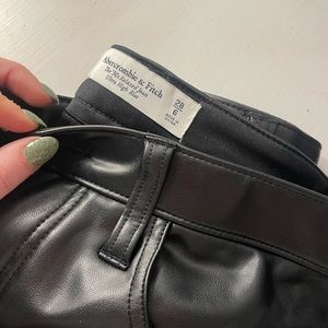 Abercrombie and fitch leather pants